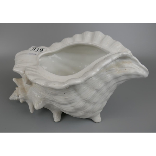 319 - White ceramic shell