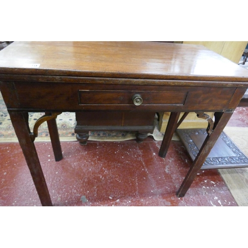 339 - Mahogany fold-over tea table