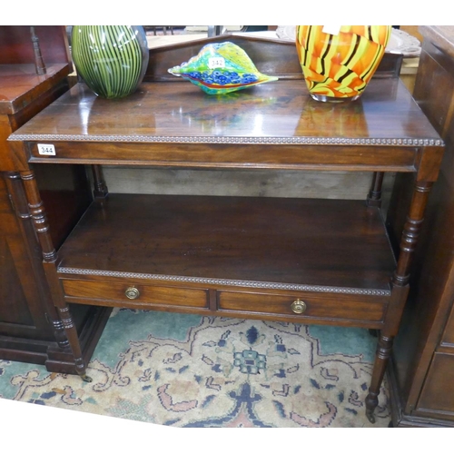 344 - Antique mahogany buffet stand - Approx. W:91cm D:43cm H:98cm