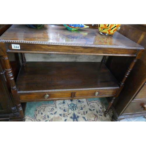 344 - Antique mahogany buffet stand - Approx. W:91cm D:43cm H:98cm