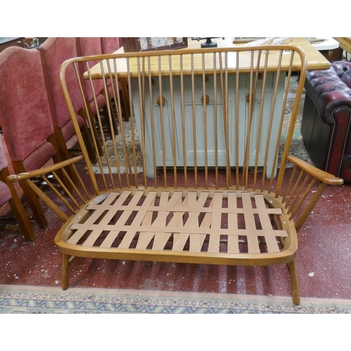 359 - Ercol stick-back sofa without cushions