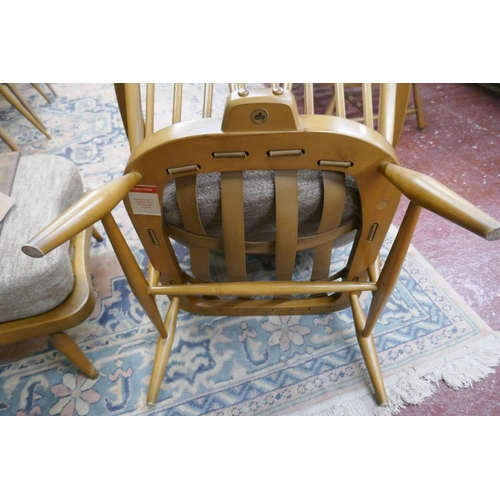 361 - Ercol armchair & matching stool