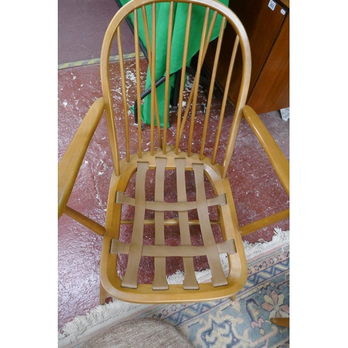 361 - Ercol armchair & matching stool