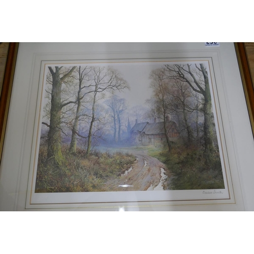 363 - Collection of pictures to include a 1930's Bluebell Wood picture