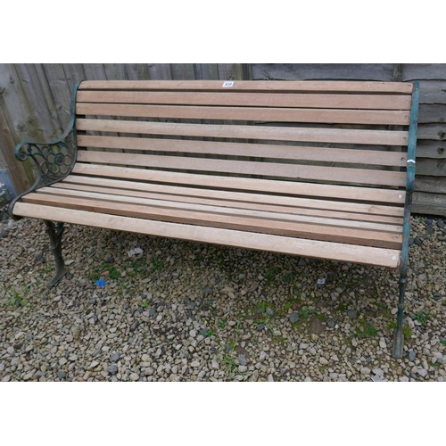 428 - Metal garden bench