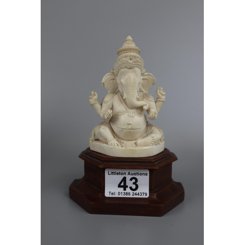 43 - Collection of Ivory figures bought from India between 1941 & 1945 (came back to England with the... 