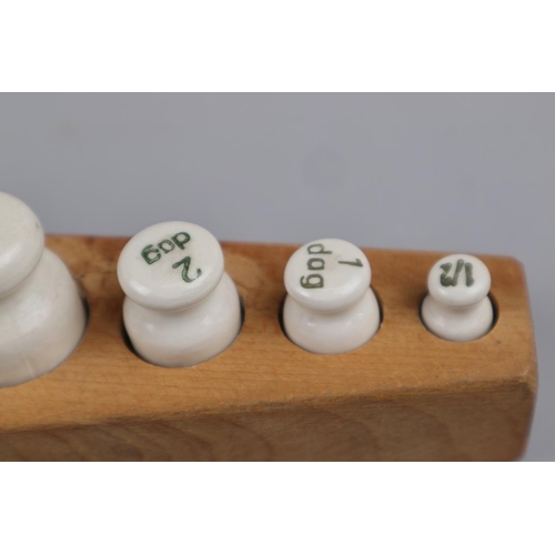 62 - Set of Polish ceramic weights