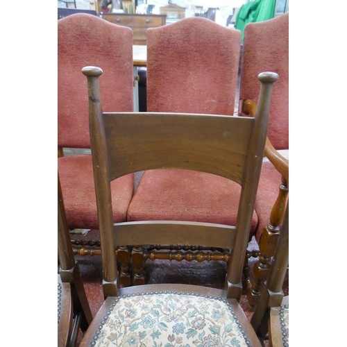 419 - Set of 4 Arts & Crafts chairs