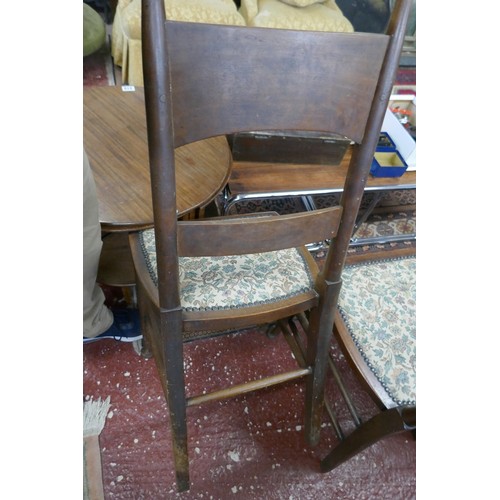 419 - Set of 4 Arts & Crafts chairs