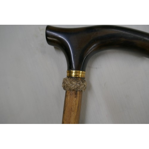 153 - Unusual walking stick with bendy shaft