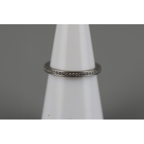 132 - 950 Platinum and diamond eternity ring - Size I