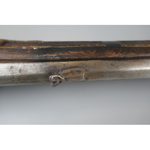 107 - Restored antique flint-lock camel rifle