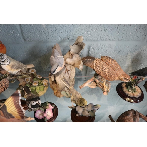 117 - Large collection of ornamental bird figures