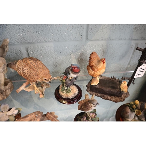 117 - Large collection of ornamental bird figures