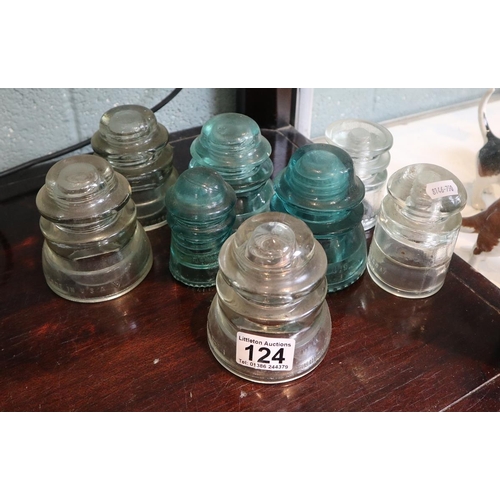 124 - Collection of electrical insulators