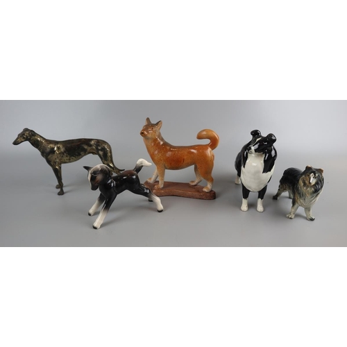 137 - Collection of ceramic dogs & include pony