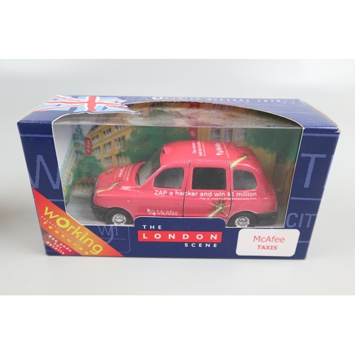 144 - 6 custom wrapped Corgi diecast model cars