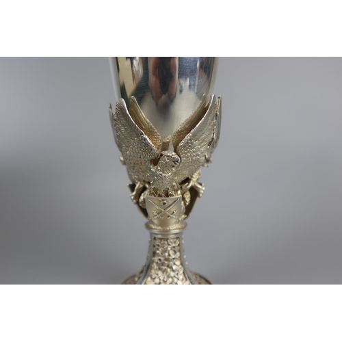 25 - Solid silver L/E wedding goblet celebrating Prince of Wales and Lady Diana 29th July 1981 - Approx g... 