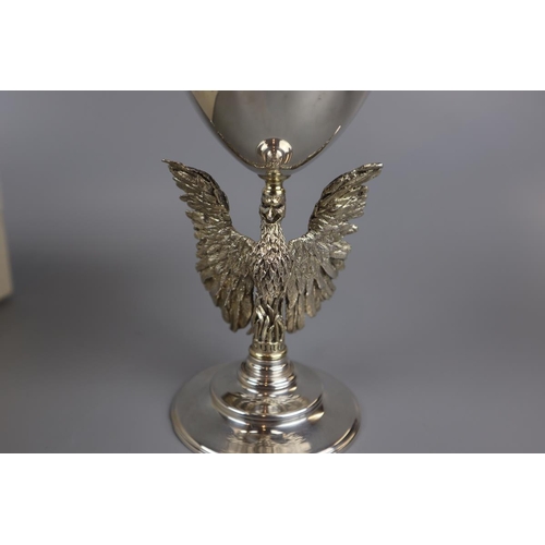 26 - L/E cased solid silver goblet Anniversary St Pauls Cathedral - Approx gross weight 306g