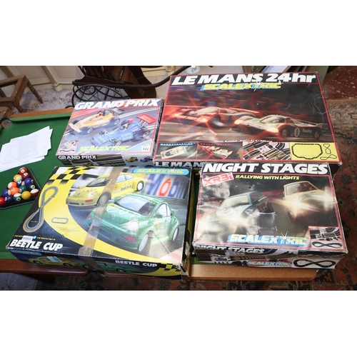 442 - 4 Scalextric sets to include Le Mans