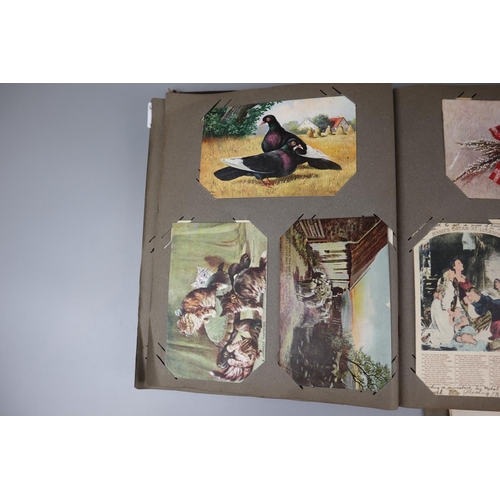 78 - Postcard album to include Victorian examples