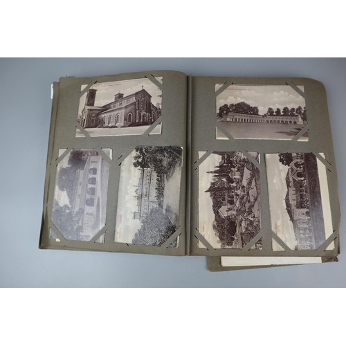 78 - Postcard album to include Victorian examples