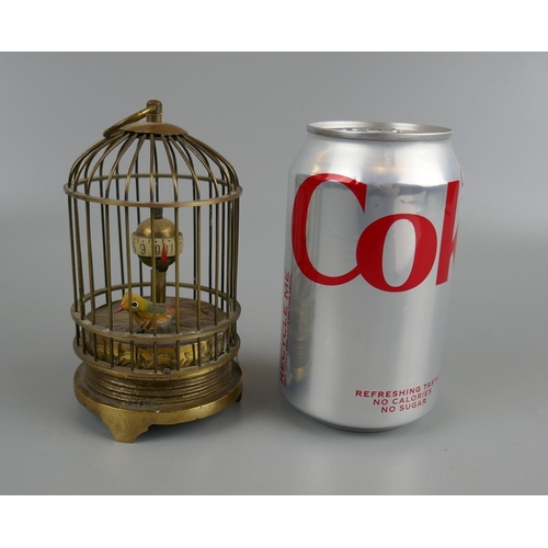 95 - Unusual antique autonomous birdcage clock