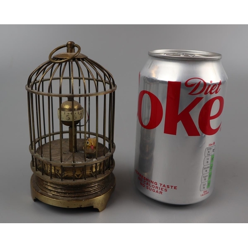 95 - Unusual antique autonomous birdcage clock