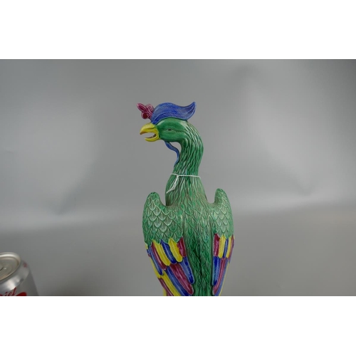 111 - Pair of Majolica bird figures - Approx. H: 29cm