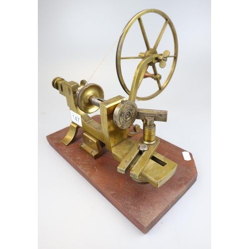 147 - Brass lathe