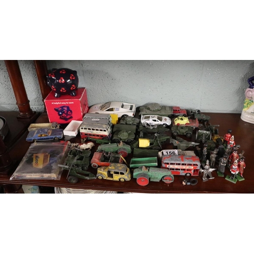 156 - Collection of diecast vehicles etc to include Dinky, Briton's etc