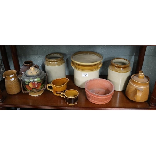 160 - Collection of Earthenware pottery