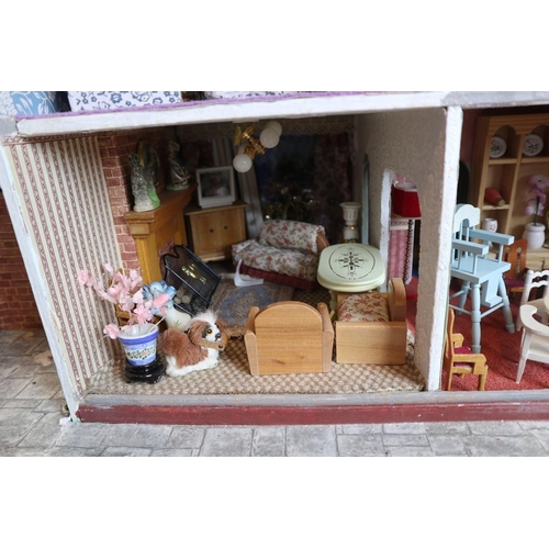 166 - Fully furnished dolls house