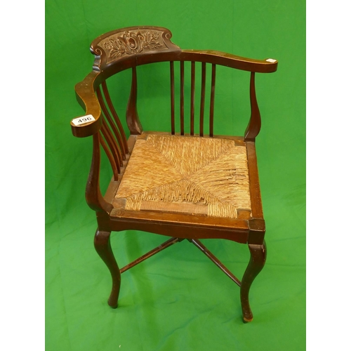 496 - Edwardian corner chair