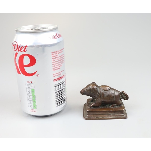 72 - Small bronzed rat figure