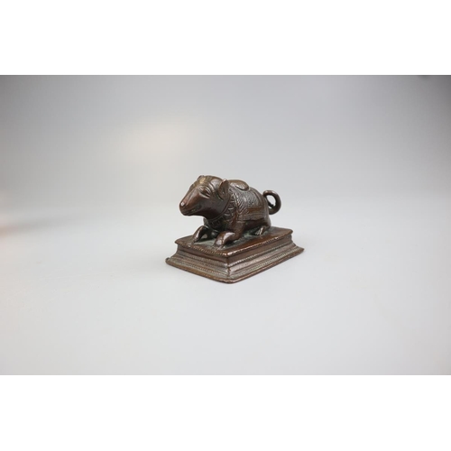 72 - Small bronzed rat figure