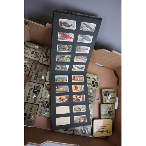 87 - Collection of cigarette cards, tea cards and all World stamps