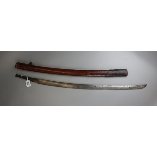 91 - Sword in leather sheath