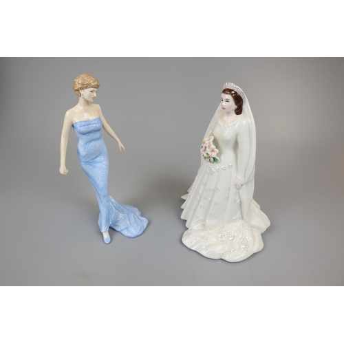 106 - 2 figurines to include a Royal Doulton Lady Diana