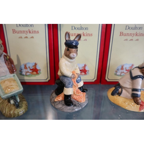 116 - 5 Royal Doulton Bunnykins figures with original boxes