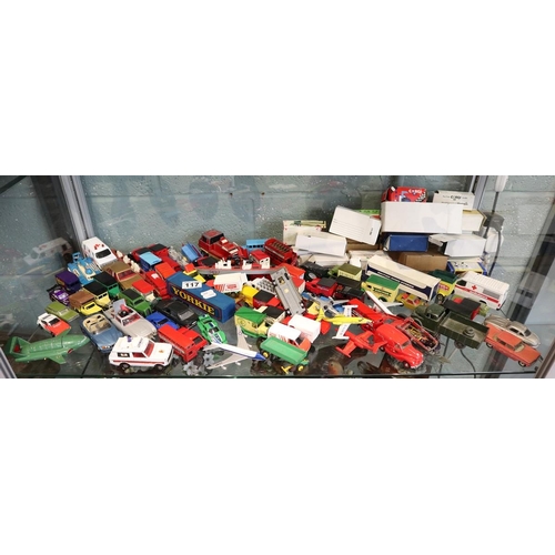117 - Collection of diecast cars to include Corgi Dinky etc