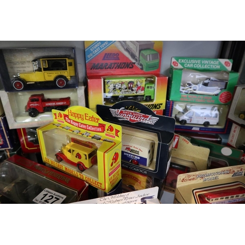 127 - 40 boxed diecast vehicles to include Corgi
