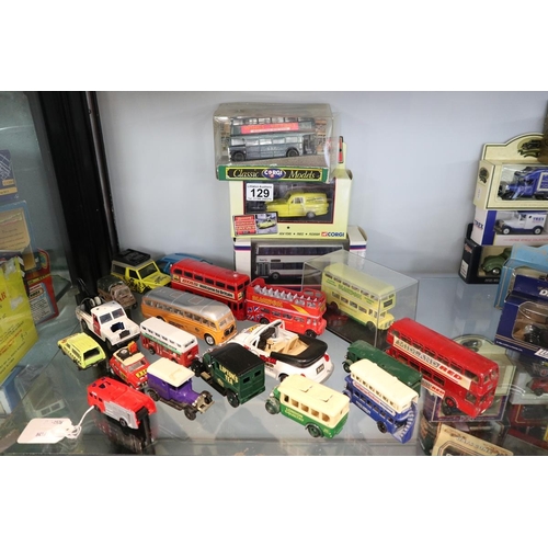 129 - Collection of diecast vehicles to include Dinky