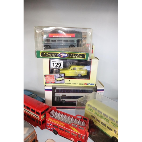 129 - Collection of diecast vehicles to include Dinky