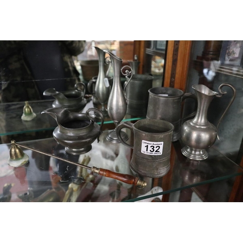 132 - Collection of Pewter etc.