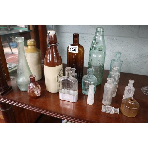 136 - Collection of early bottles