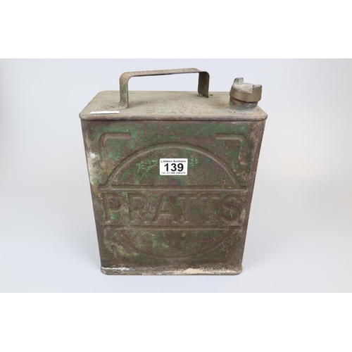 139 - Vintage Pratts oil can