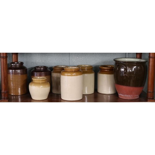 158 - Collection of earthenware jars
