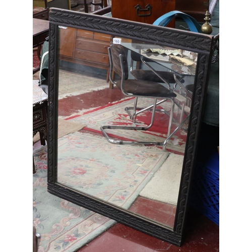 160 - Carved antique mirror