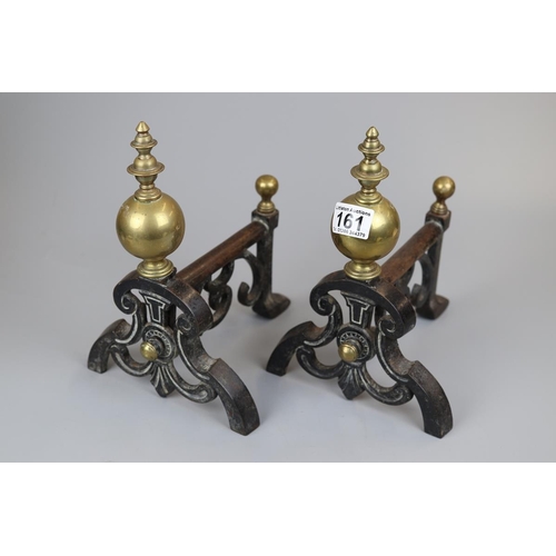 161 - Pair of Victorian fire dogs